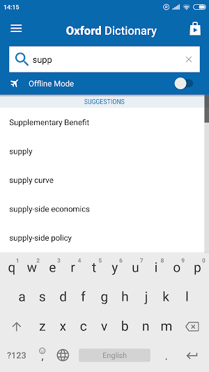 Oxford Dictionary of Economics Screenshot 1