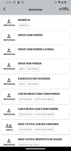 NEO Training Screenshot 1