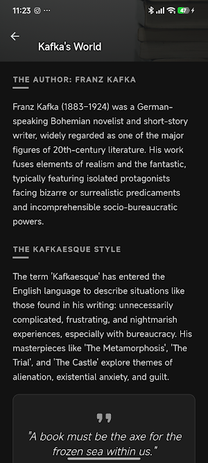 Franz Kafka Quotes Screenshot 3