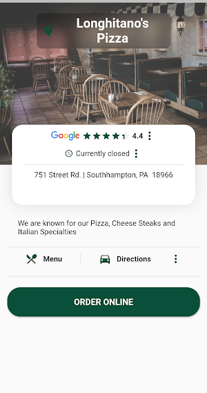 Longhitano's Pizza Screenshot 1
