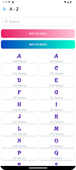 Baby Names and Meanings Screenshot 1