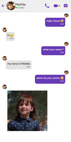 Video Call With Matilda Screenshot 2
