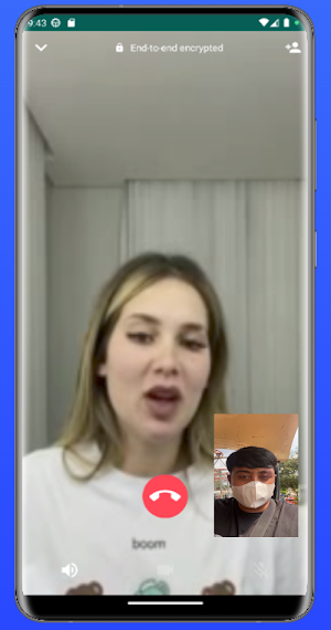 Video Call Virginia Fonseca Screenshot 1