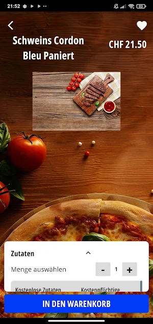 Wallis Pizza Kurier Screenshot 2