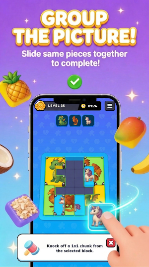 Picture Block Puzzle Slide Jam Screenshot 1