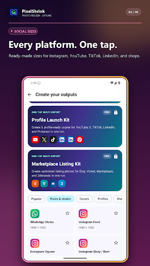 PixelShrink: Compress & Resize Screenshot 3