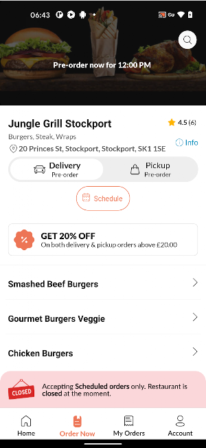 Jungle Grill Stockport Screenshot 2
