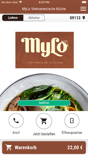 MyLo Vietnamesische Küche Screenshot 0