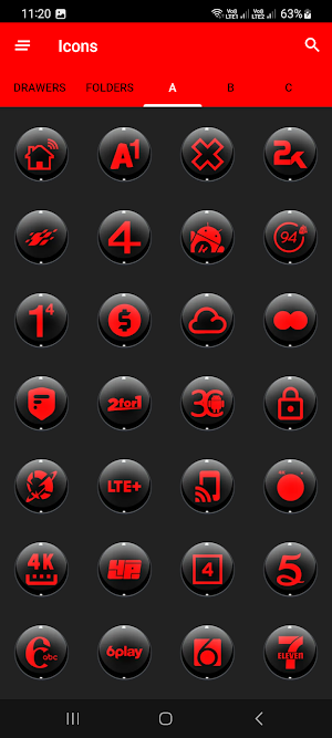 Dx Black Red Icon Pack Screenshot 3