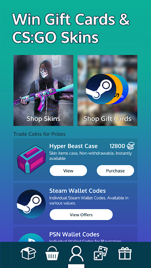 BitFriend - Gift Cards, CS:GO Skins, Giveaways Screenshot 1