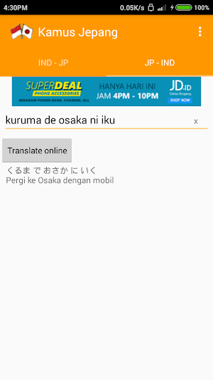 Kamus Jepang Indonesia Screenshot 2