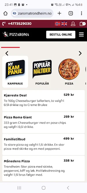 Pizza Roma Trondheim Screenshot 2