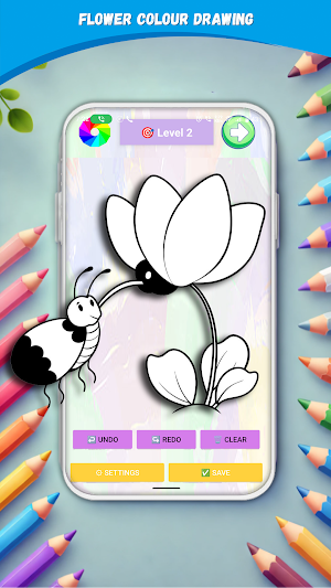 Flower Coloring Fun Screenshot 2