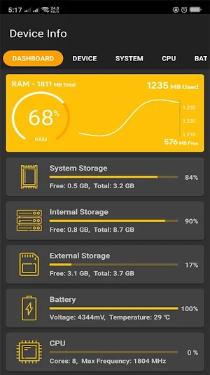 Device Info Screenshot 1
