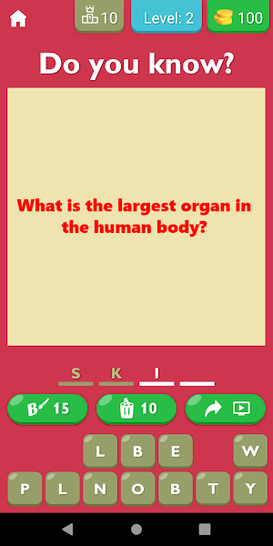 Human Body General Knowledge Screenshot 0