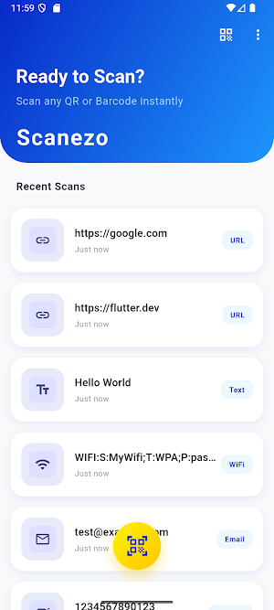 Scanezo – QR & Barcode Scan Screenshot 0