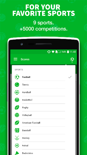 Skores - Live Soccer Scores Screenshot 1