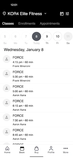 KOR4 ELITE FITNESS Screenshot 1