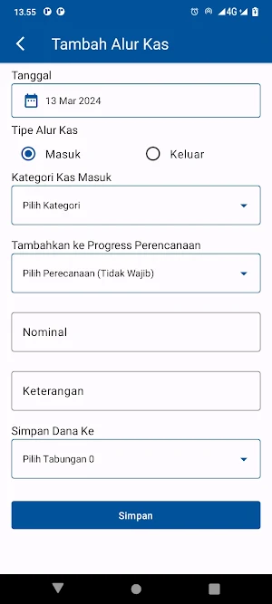 Catatan Tabungan Dan Alur Kas Screenshot 1
