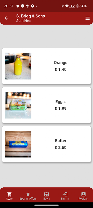 Samuel Brigg and Sons Dairy Screenshot 1