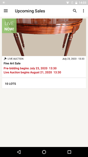 Hegarty Live Auctions Screenshot 0