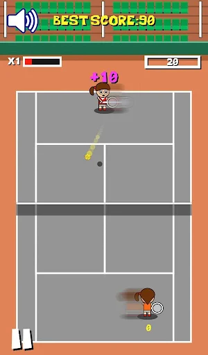 Retro Tiny Tennis Screenshot 1