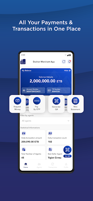 Dashen Bank Merchant Screenshot 0