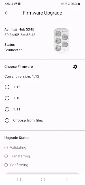 AviRings Upgrade & Diagnostics Screenshot 3