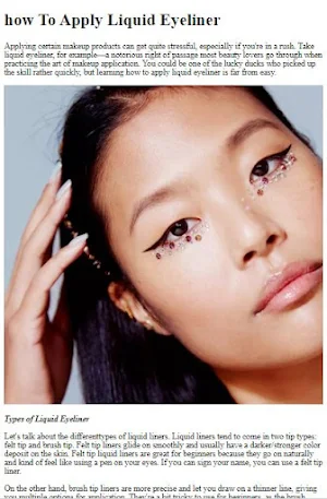 How To Apply Liquid Eyeliner Screenshot 1