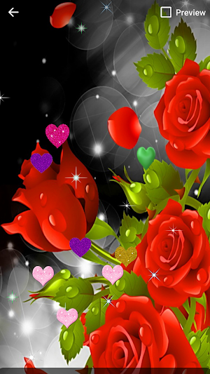 Red Rose 3d Live Wallpaper Screenshot 2