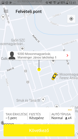 Zöld Taxi Screenshot 0