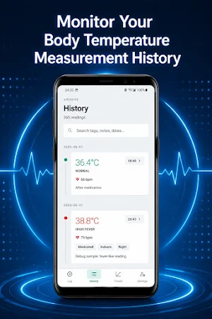 Body Temperature Fever Tracker Screenshot 3