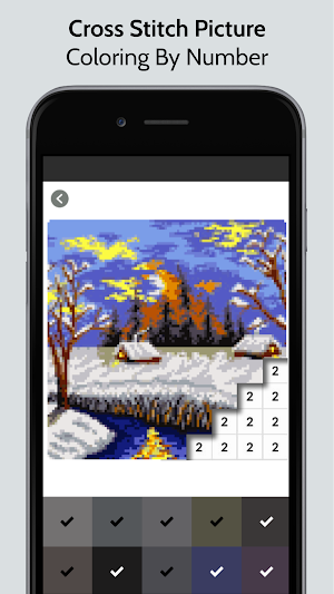 Cross Stitch Picture Coloring Screenshot 3