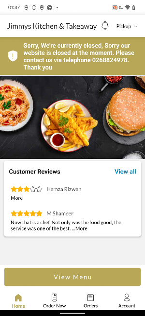 Jimmys Kitchen & Takeaway Screenshot 1