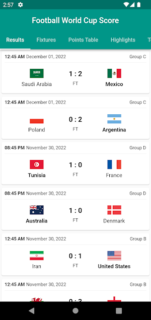 Football Score Livescore 2022 Screenshot 0