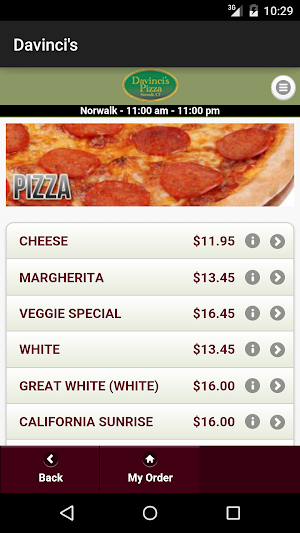 Davinci's Pizza Screenshot 1