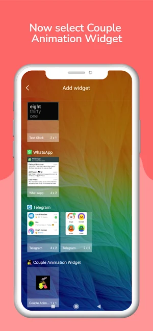 Couple Animation Widget Screenshot 2