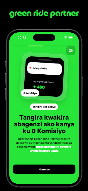 Green Ride Partner Screenshot 1