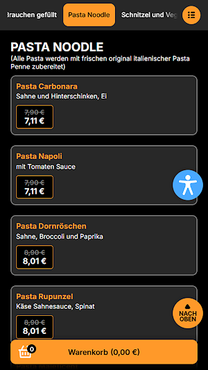 Pizzeria Märchenwelt Emsdetten Screenshot 2