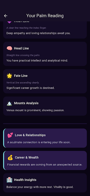 Palmistry Screenshot 3