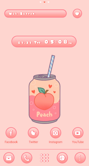 Peach Soda Theme +HOME Screenshot 0