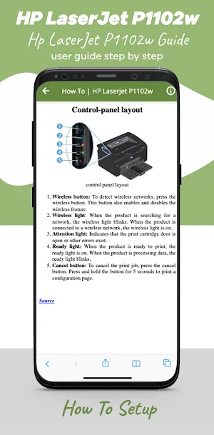 HP Laserjet P1102w Wifi Guide Screenshot 1