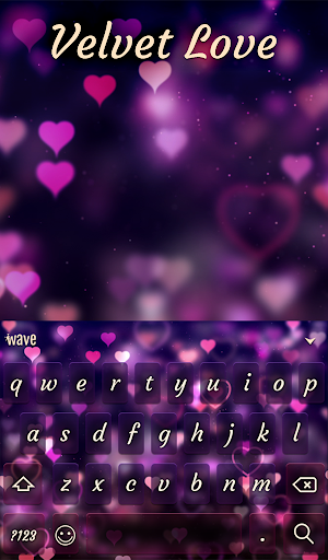 Velvet Love Animated Keyboard  Screenshot 1