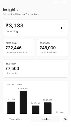 Glass Money: Personal Finance Screenshot 1
