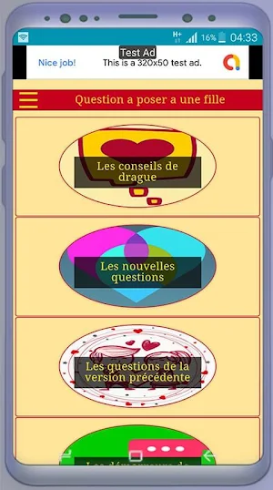 Questions à poser à une fille Screenshot 0