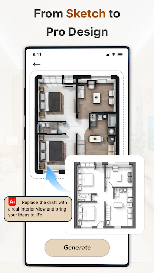 Dream Home AI: Sketch & Design Screenshot 1