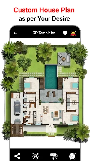 House Design 3D - Floor Plan Screenshot 2