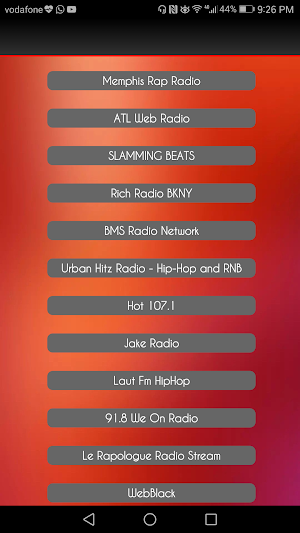 Hip-Hop Online Radio Screenshot 3