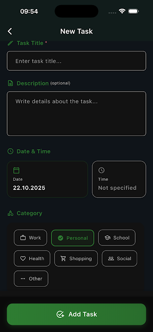 Reminder : Task Tracking Screenshot 1