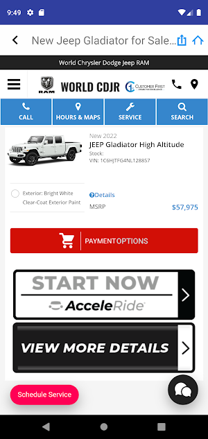 World Chrysler Dodge Jeep RAM Screenshot 3